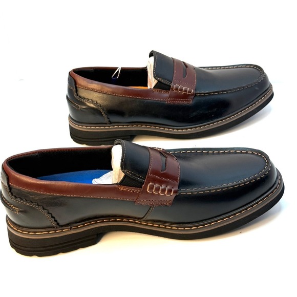 Nunn Bush Men's Odin II Moc Toe Penny Loafers Black Mult Size 7.5M NWT/BOX - Picture 5 of 10